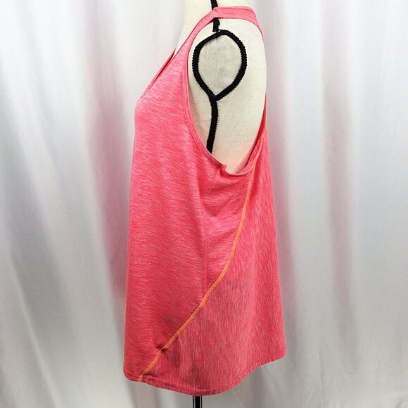 RBX Performance Tank Top Womens Size XL Pink Racerback Scoop Neck Space Dyed - Picture 4 of 7